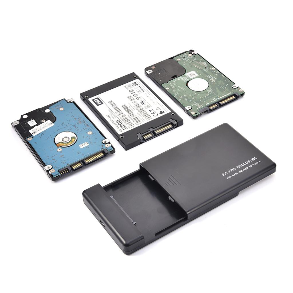 External Hard Drive Disk Storage Devices 2.5'' USB 3.0 2.0 Type C Black 2T