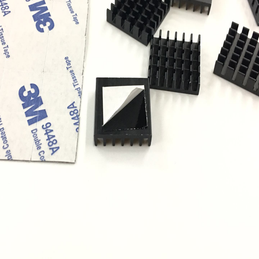 10 Pieces Aluminum Radiators Heat Sinks 14x14x6mm + Pre-applied Thermal Tape