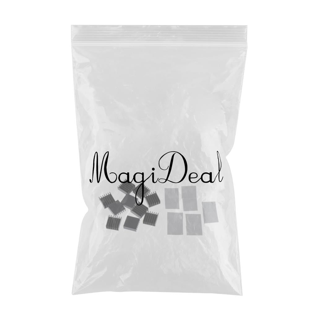 10 Pieces Aluminum Radiator Heatsink Heat Sink Pad Replacement 14x14x6mm