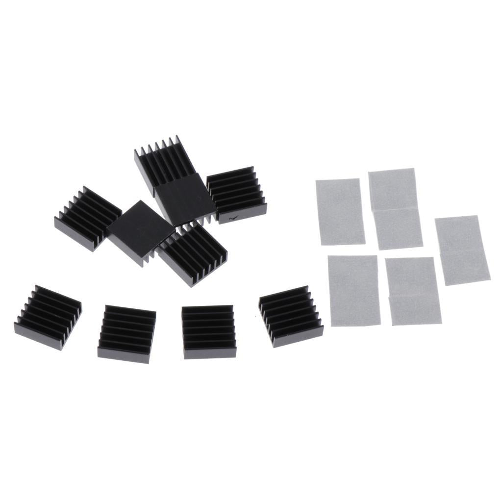 10 Pieces Aluminum Radiator Heatsink Heat Sink Pad Replacement 14x14x6mm