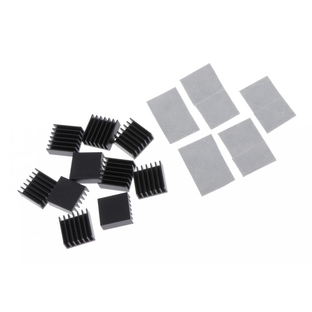 10 Pieces Aluminum Radiator Heatsink Heat Sink Pad Replacement 14x14x6mm