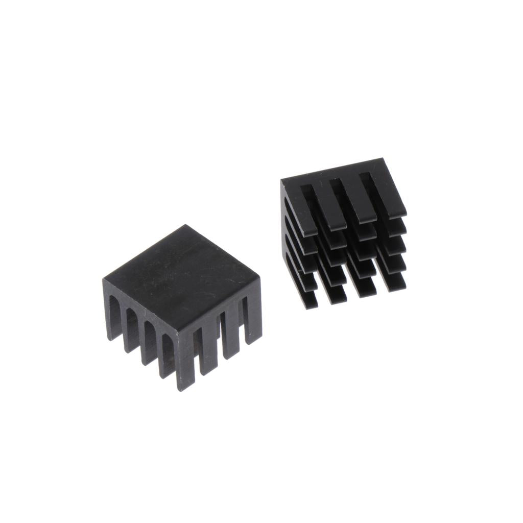 20 Pieces Aluminum Radiators Heat Sinks 14x14x11mm Pre-applied Thermal Tape