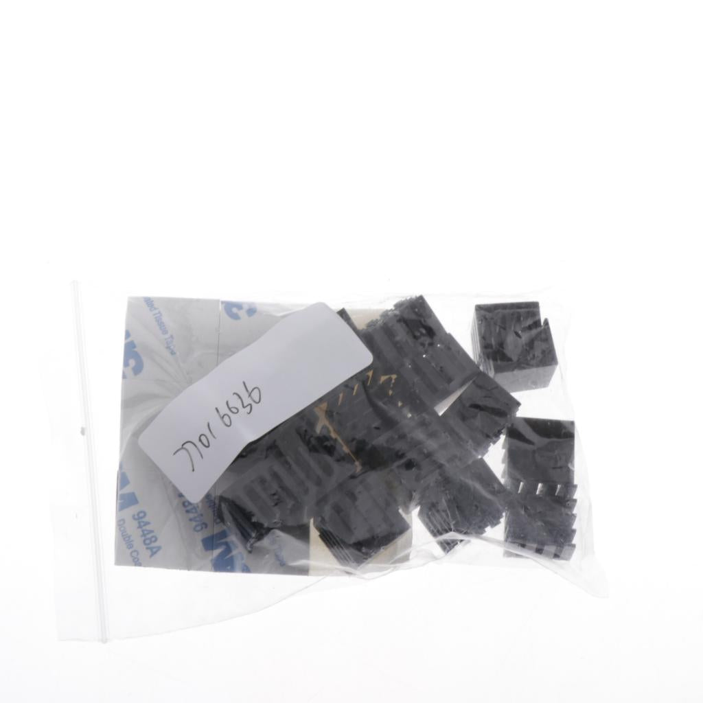 20 Pieces Aluminum Radiators Heat Sinks 14x14x11mm Pre-applied Thermal Tape