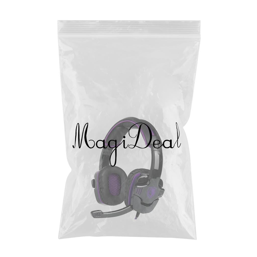 3.5mm Gaming Headsets with Microphone Anti-Noise for PS4 Laptop Purple