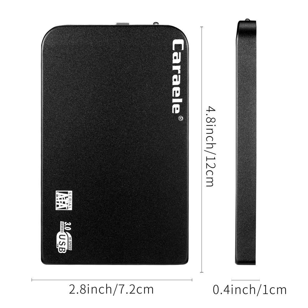 USB3.0 2.5 SATA External Hard Drive Mobile Disk HD Enclosure Black 320GB"