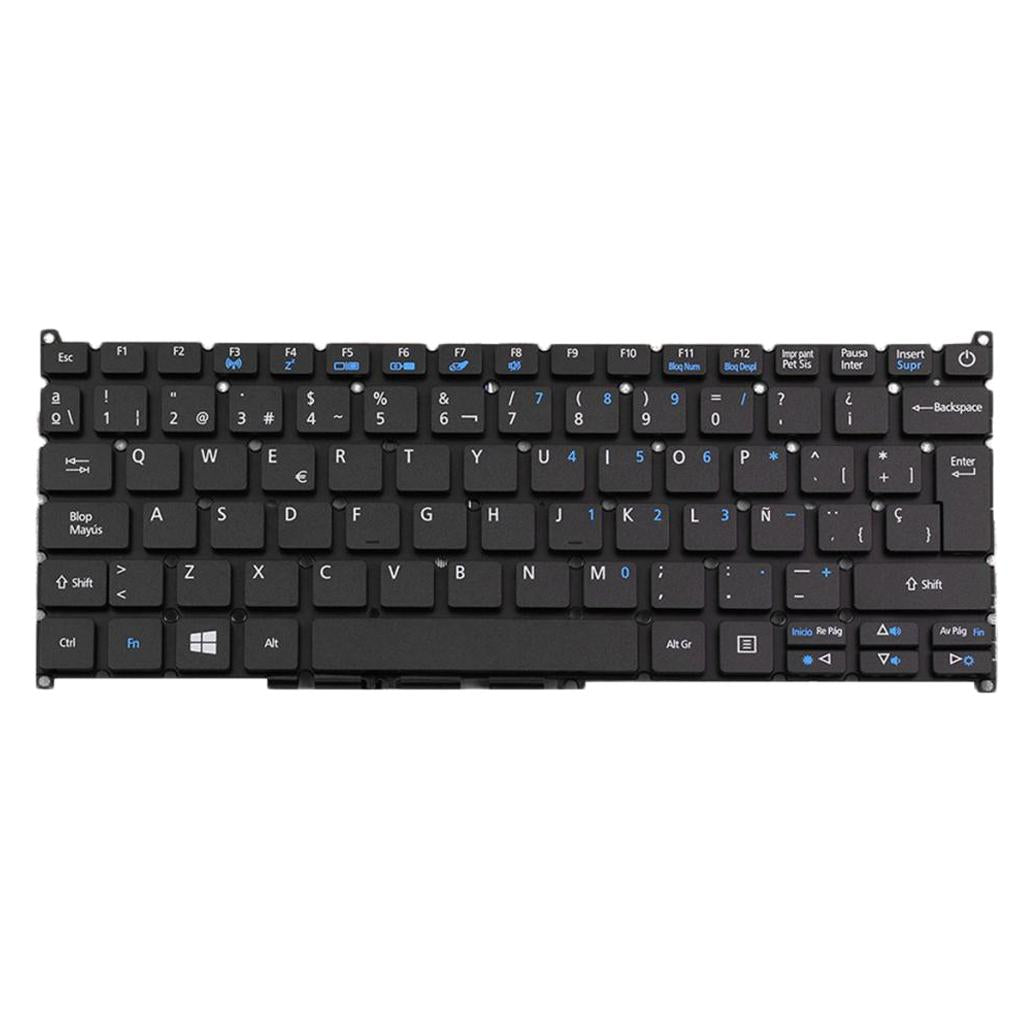 Spanish Layout Keyboard Replacement Parts for ACER Aspire ES1-132 PC Black