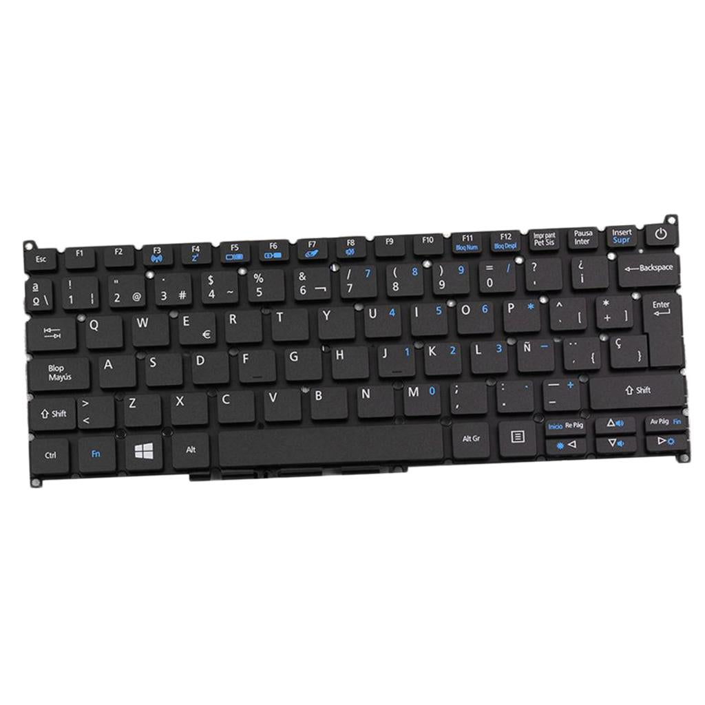 Spanish Layout Keyboard Replacement Parts for ACER Aspire ES1-132 PC Black