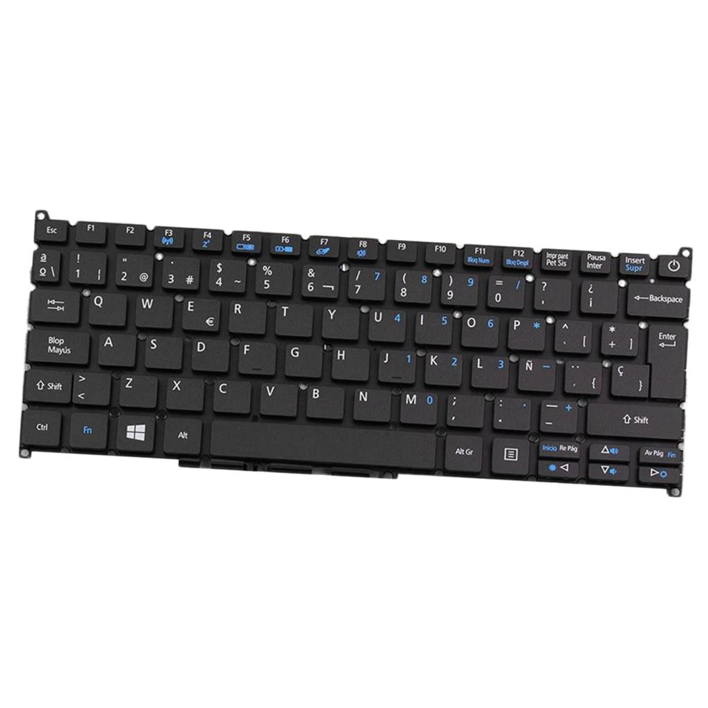 Spanish Layout Keyboard Replacement Parts for ACER Aspire ES1-132 PC Black