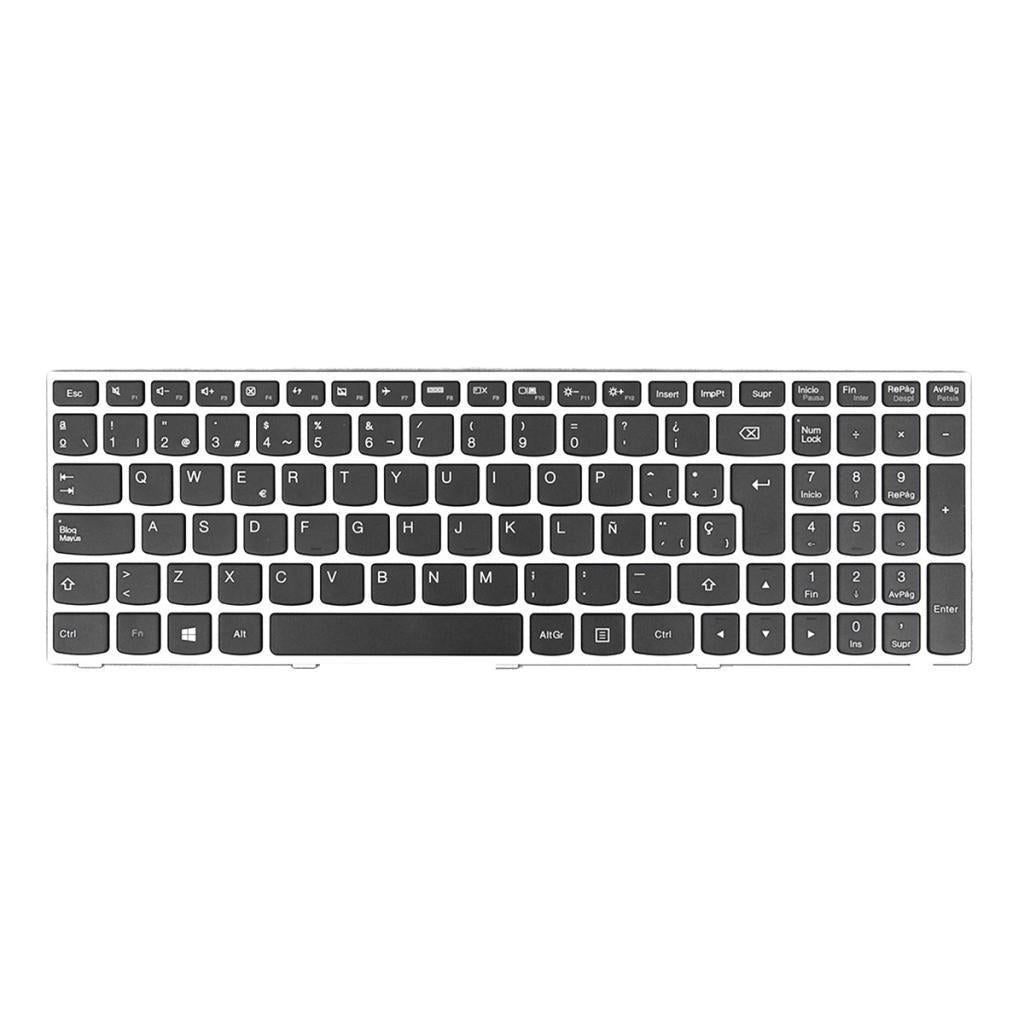 Spanish Keyboard Replacement with Frame for Lenovo G50-70 Laptop PC Teclado