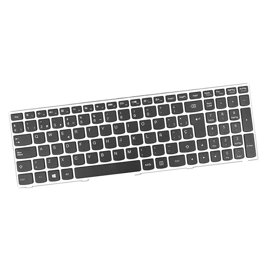 Spanish Keyboard Replacement with Frame for Lenovo G50-70 Laptop PC Teclado