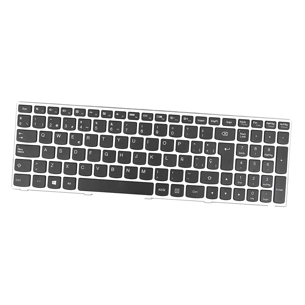 Spanish Keyboard Replacement with Frame for Lenovo G50-70 Laptop PC Teclado
