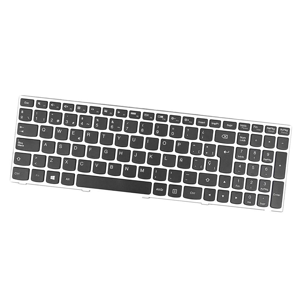 Spanish Keyboard Replacement with Frame for Lenovo G50-70 Laptop PC Teclado