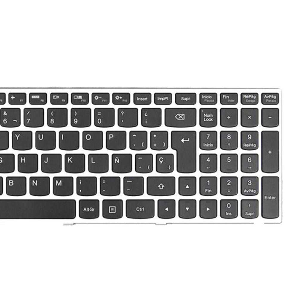 Spanish Keyboard Replacement with Frame for Lenovo G50-70 Laptop PC Teclado