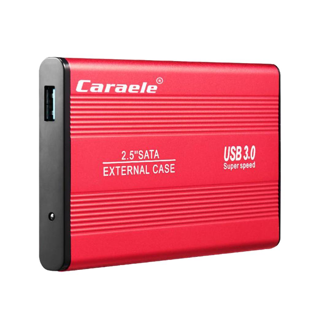 Red Alloy External Hard Drive Disk Storage Devices 2.5'' USB 3.0 1T