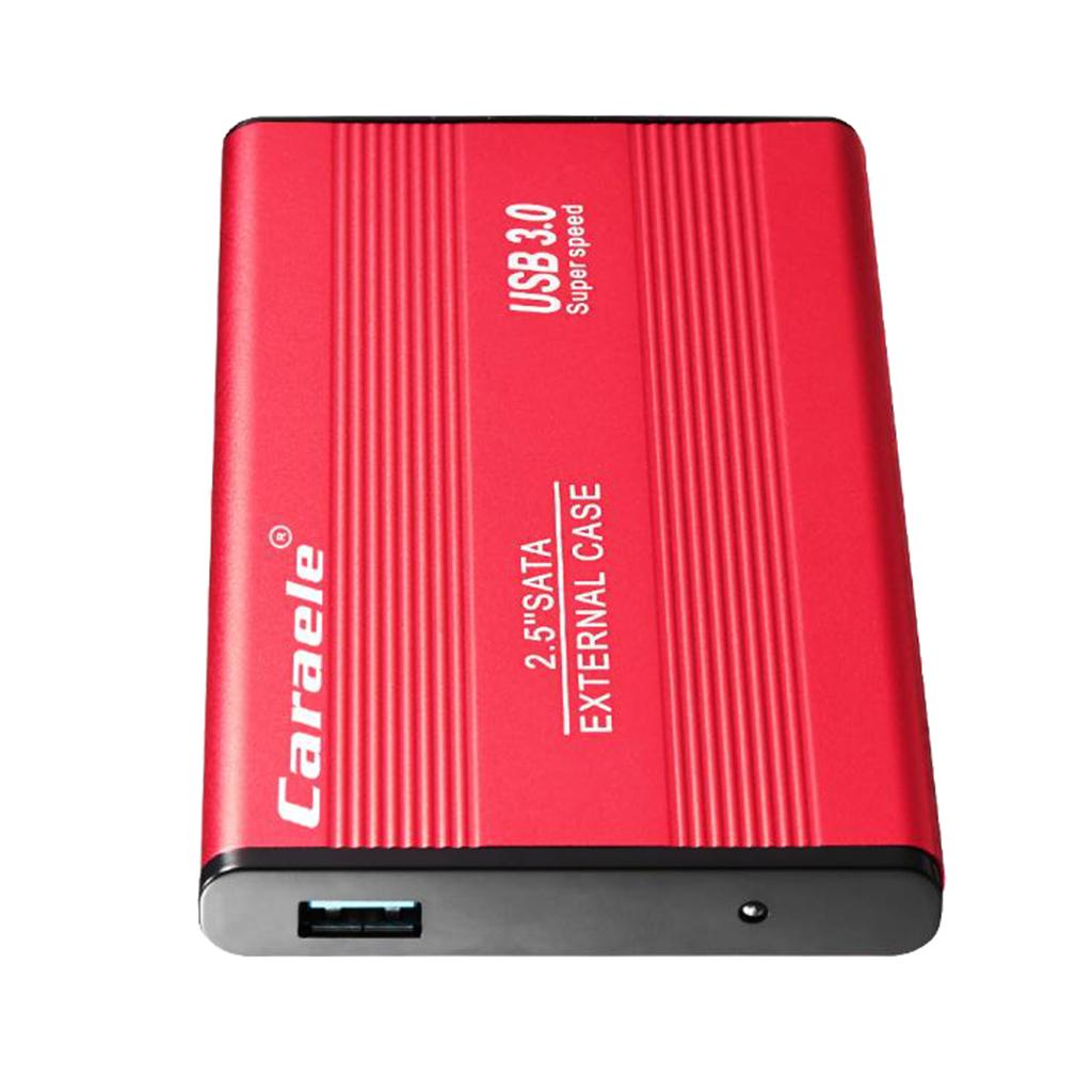 Red Alloy External Hard Drive Disk Storage Devices 2.5'' USB 3.0 1T