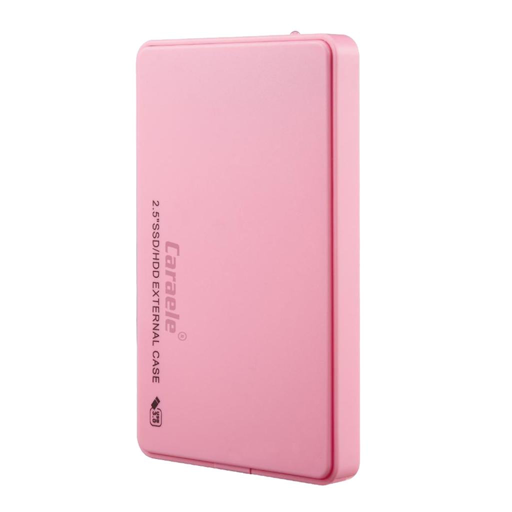 USB3.0 2.5" SATA External Hard Drive Mobile Disk HD Enclosure,Pink 2T