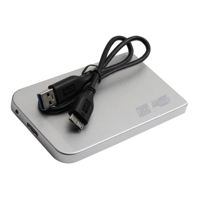 USB3.0 2.5" HDD External Mobile Hard Disk Storage Drive Silver 1T