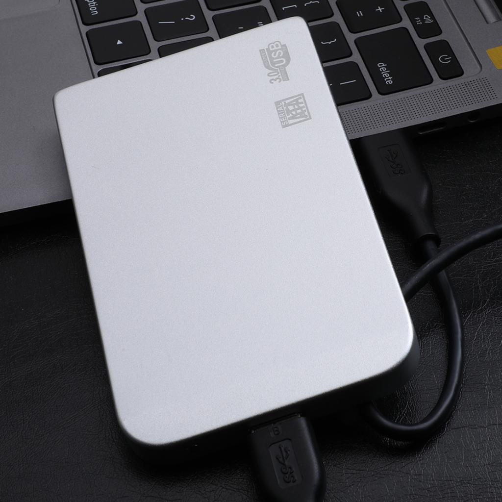 USB3.0 2.5" HDD External Mobile Hard Disk Storage Drive Silver 1T