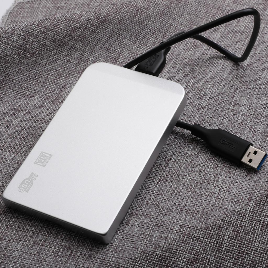 USB3.0 2.5" HDD External Mobile Hard Disk Storage Drive Silver 1T
