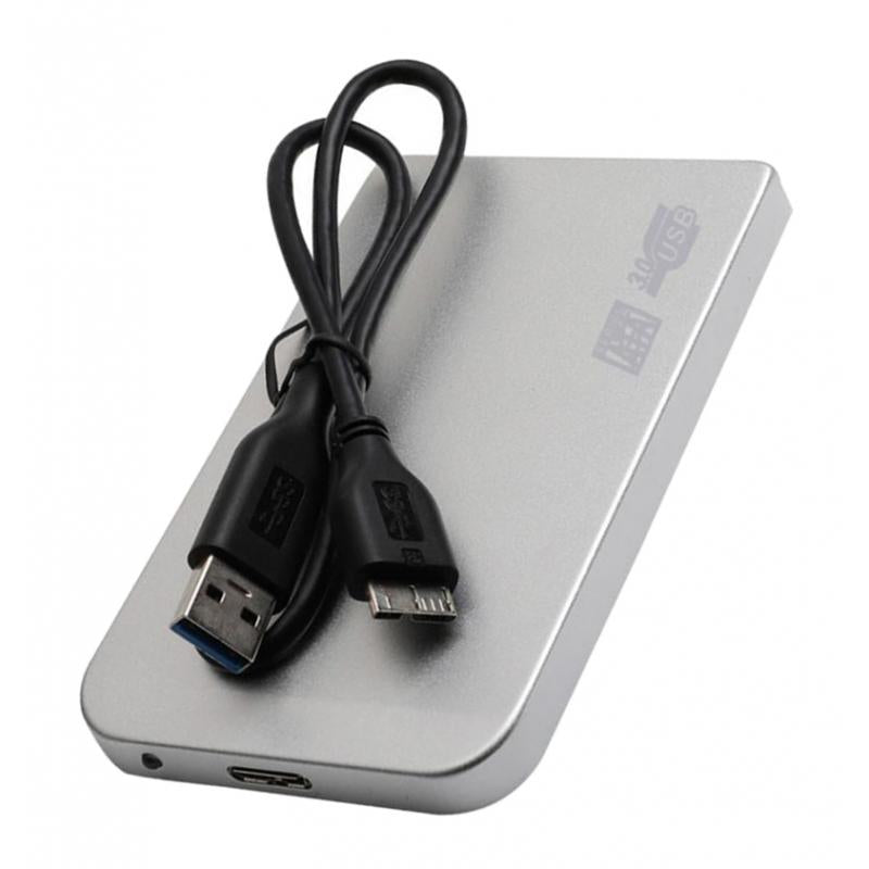 USB3.0 2.5" HDD External Mobile Hard Disk Storage Drive Silver 2T