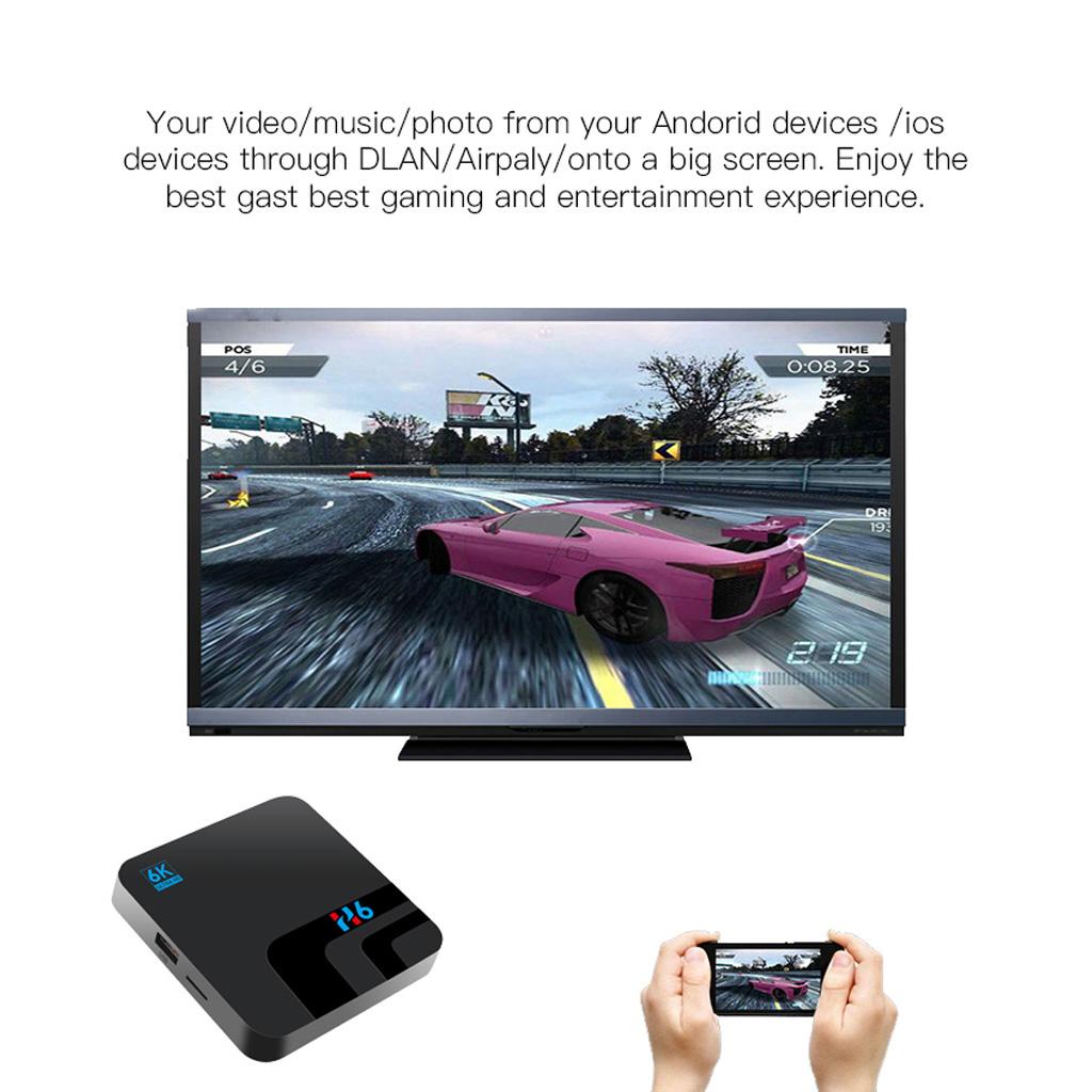 H6 Android Smart TV box 4+32G Streaming, App, Smart Television Box AU