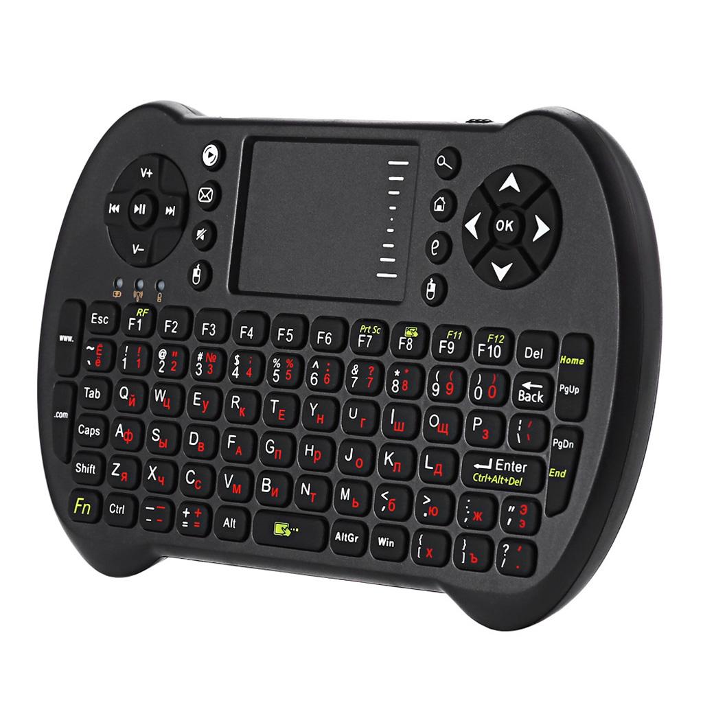 Russian Mini Keyboard Wireless USB Mini Keyboard Touchpad for Android TV Box