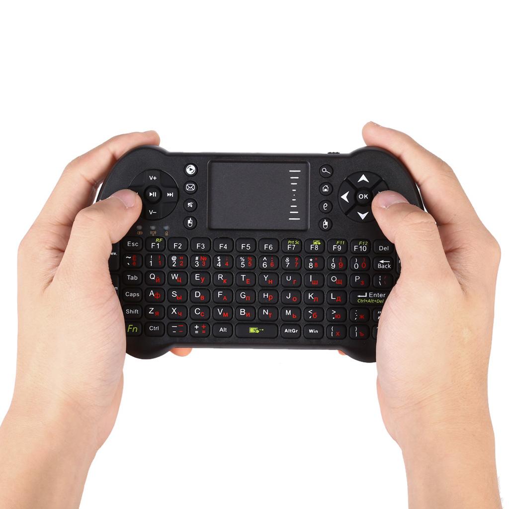 Russian Mini Keyboard Wireless USB Mini Keyboard Touchpad for Android TV Box