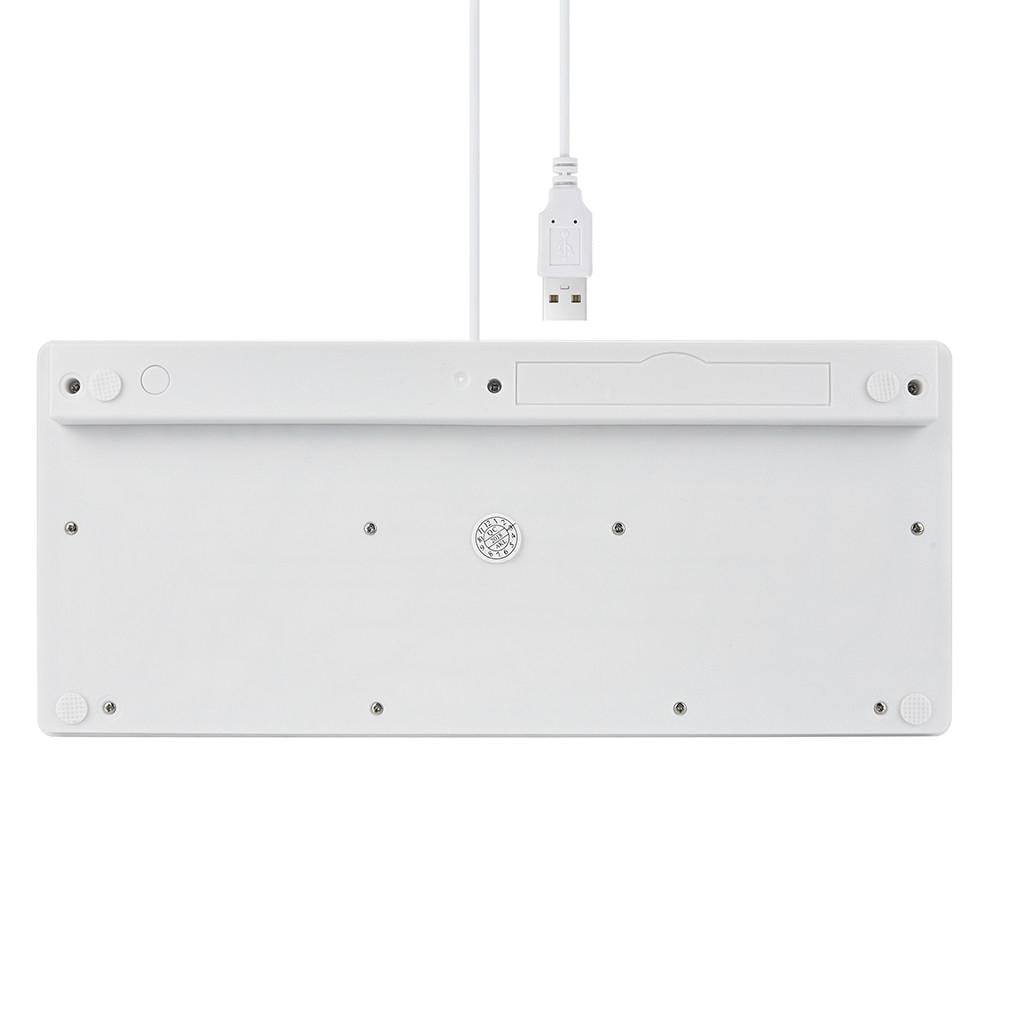 Ultra-thin New White USB2.0 Mini Keyboard Keypad fit Computer Desktop Wired