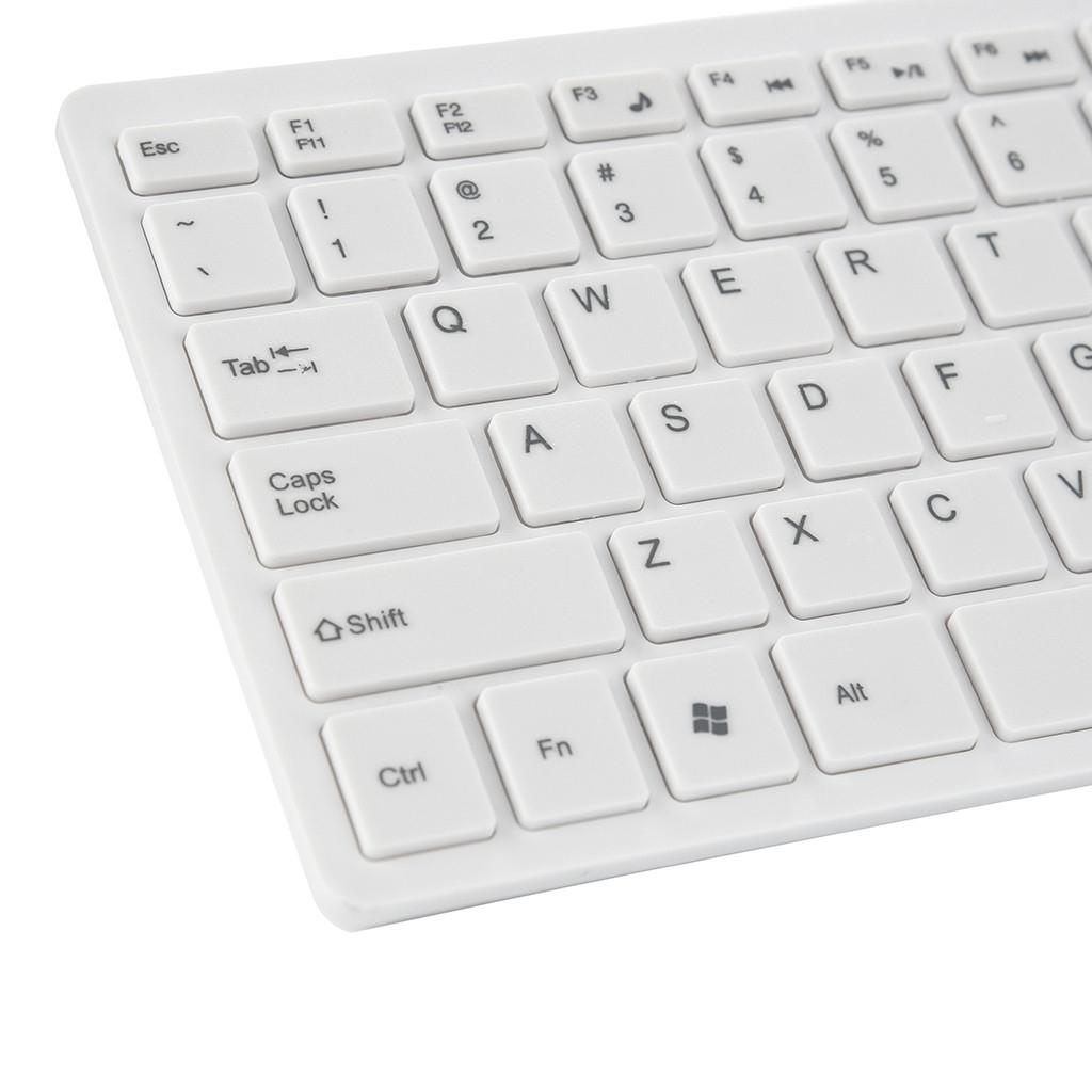 Ultra-thin New White USB2.0 Mini Keyboard Keypad fit Computer Desktop Wired