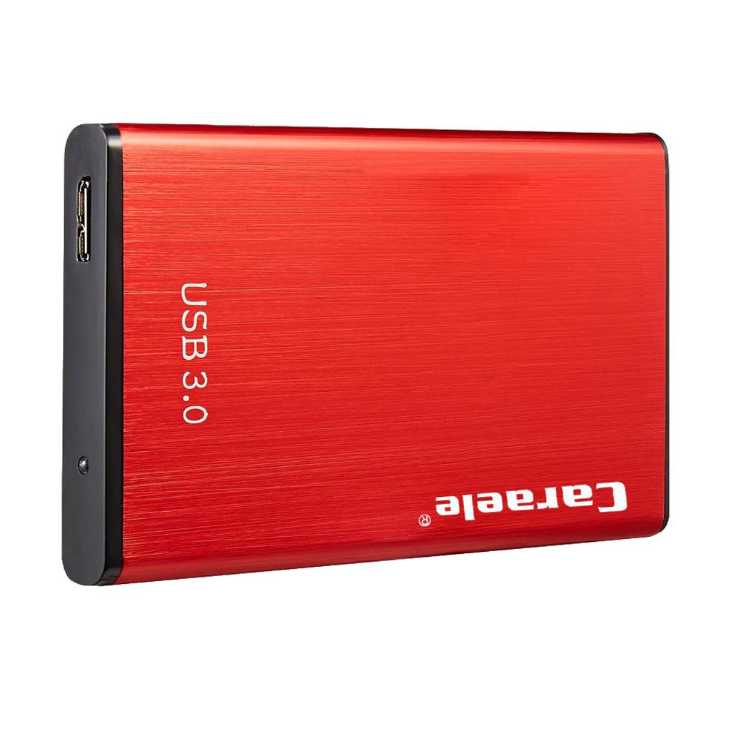 High Speed USB3.0 External Hard Drive Mobile Hard Disk Enclosure Red 500GB