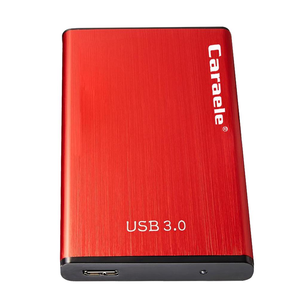 High Speed USB3.0 External Hard Drive Mobile Hard Disk Enclosure Red 500GB