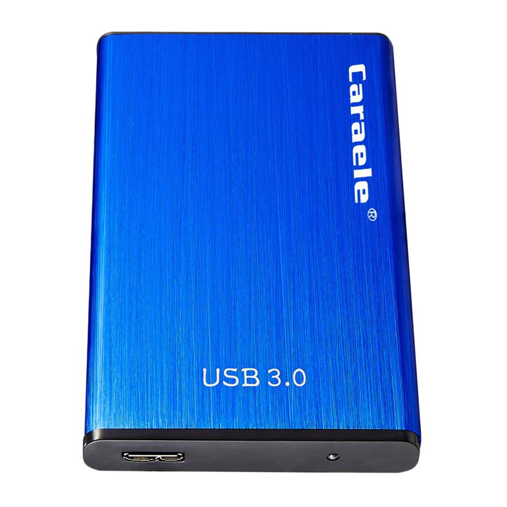 High Speed USB3.0 External Hard Drive Mobile Hard Disk Enclosure Blue 500GB
