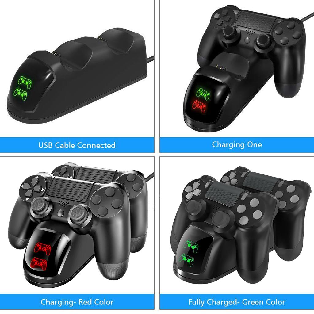 PS4 Wireless Controller Dual Charge Dock Station for PS4 Pro Controller