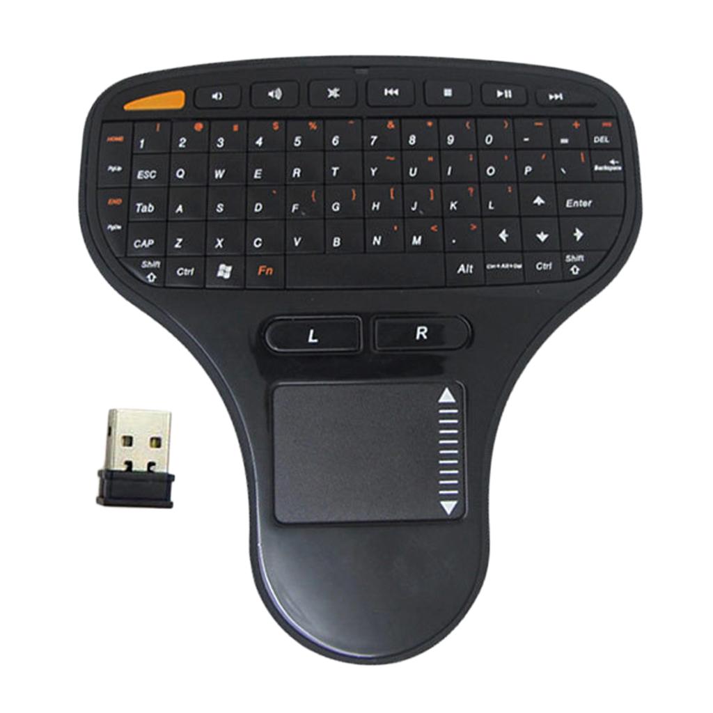 Mini 2.4G Wireless Keyboard Remote Control Touch Pad Smart for TV Laptop
