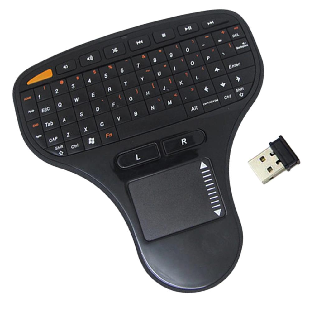 Mini 2.4G Wireless Keyboard Remote Control Touch Pad Smart for TV Laptop