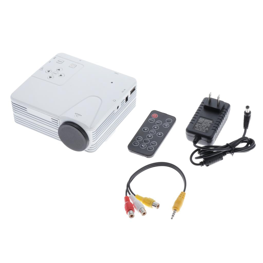 H80 Portable 640x480 Pixels Support Full HD 1080P US Home Theater Projector