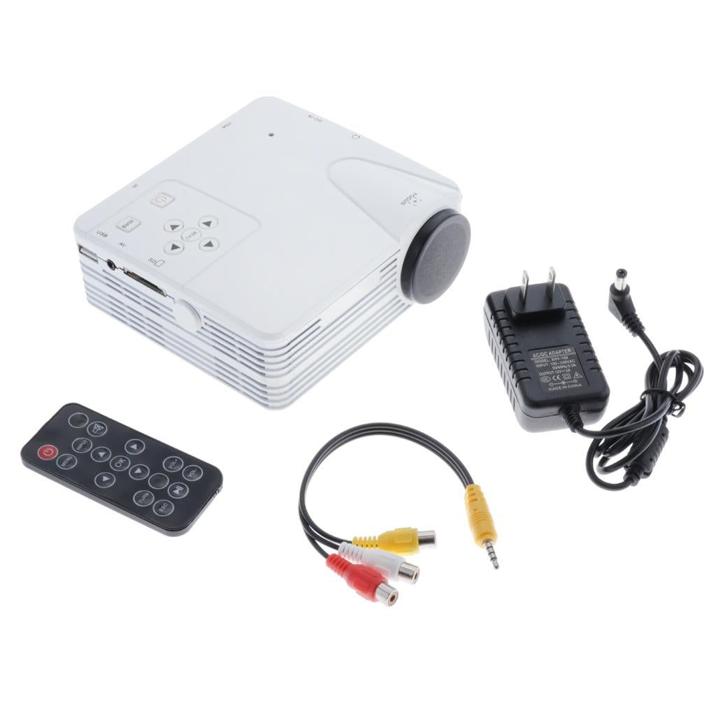 H80 Portable 640x480 Pixels Support Full HD 1080P US Home Theater Projector
