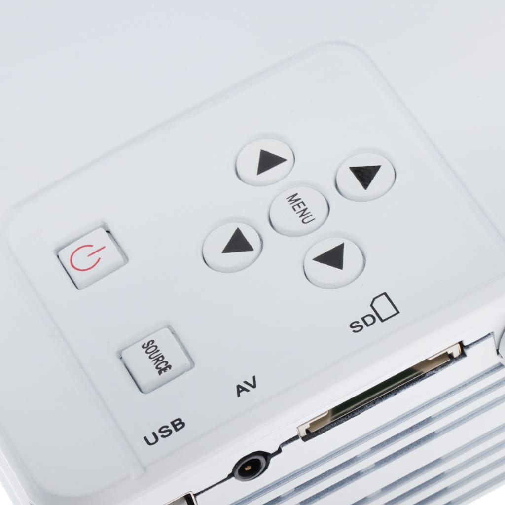 H80 Portable 640x480 Pixels Support Full HD 1080P EU Home Theater Projector