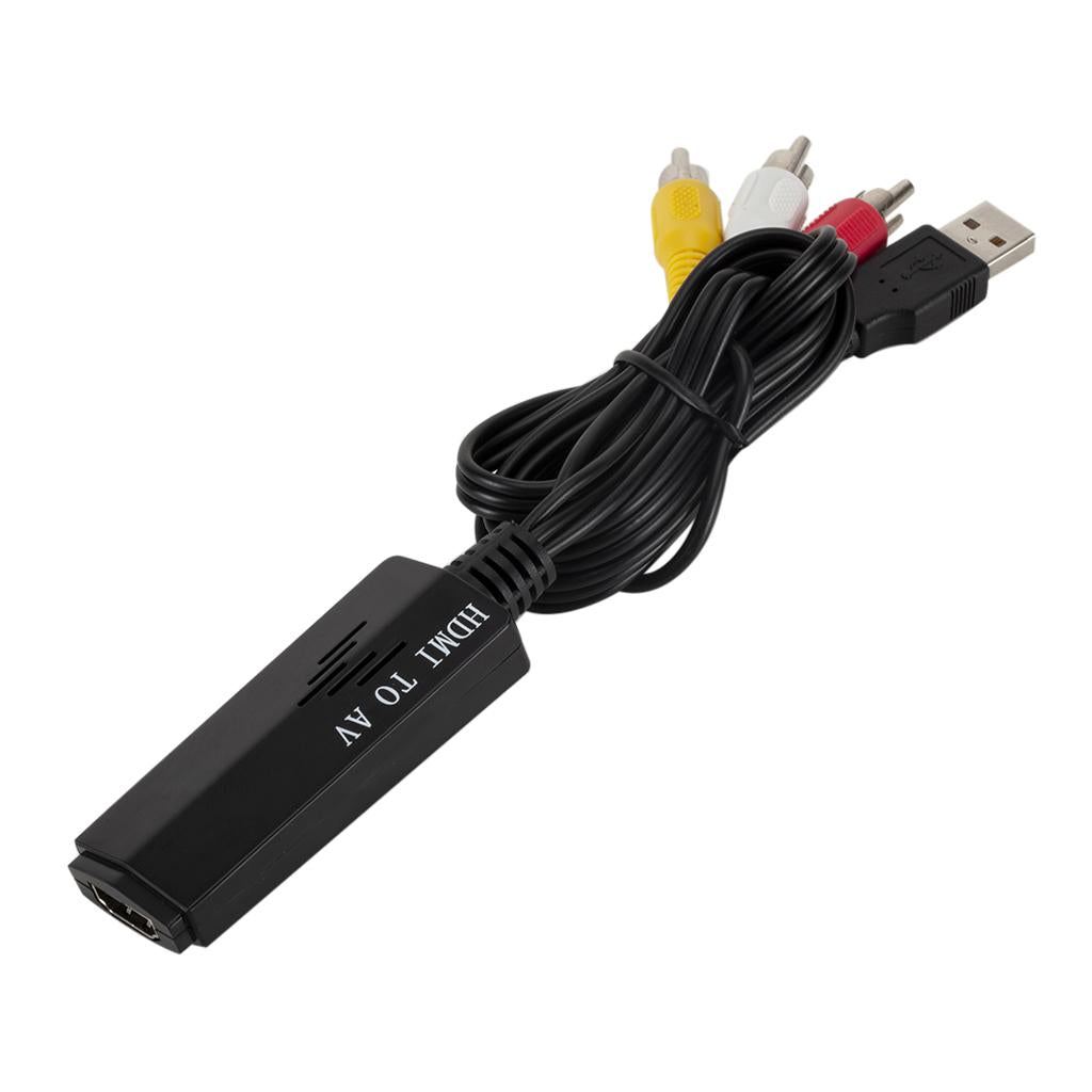 HDMI to RCA Converter Portable HDMI Male to HD 1080p AV Male Cable Adapter