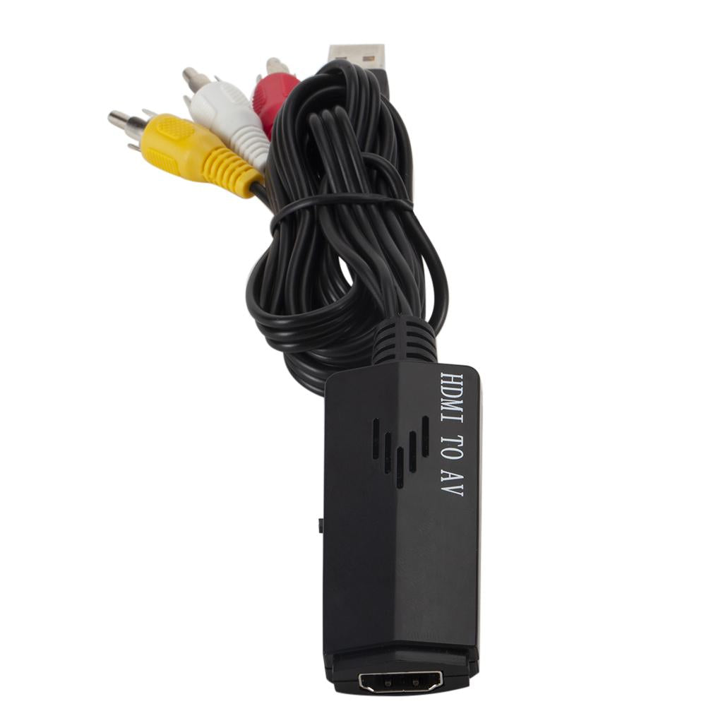 HDMI to RCA Converter Portable HDMI Male to HD 1080p AV Male Cable Adapter
