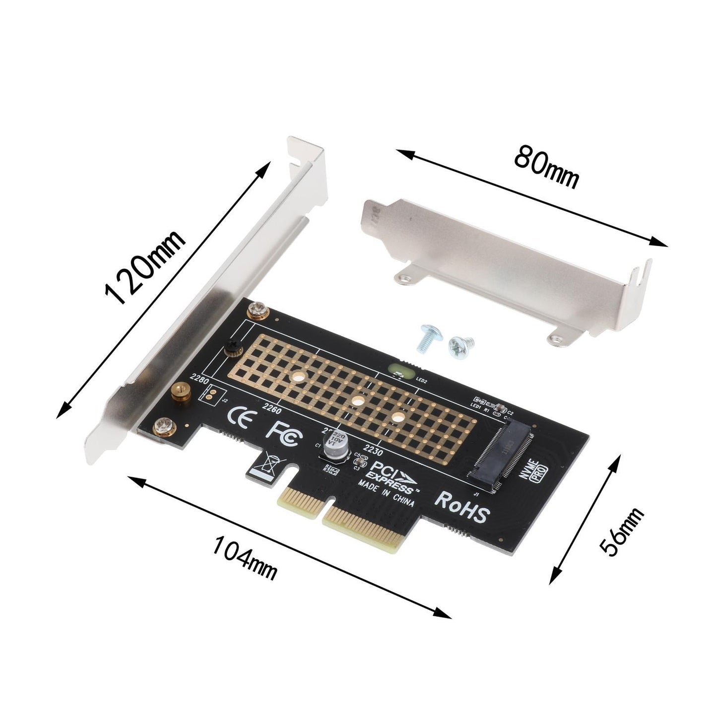 PCIE to M2/M.2 Adapter/PCI Express to M.2 SSD NVMe Computer Expansion Cards