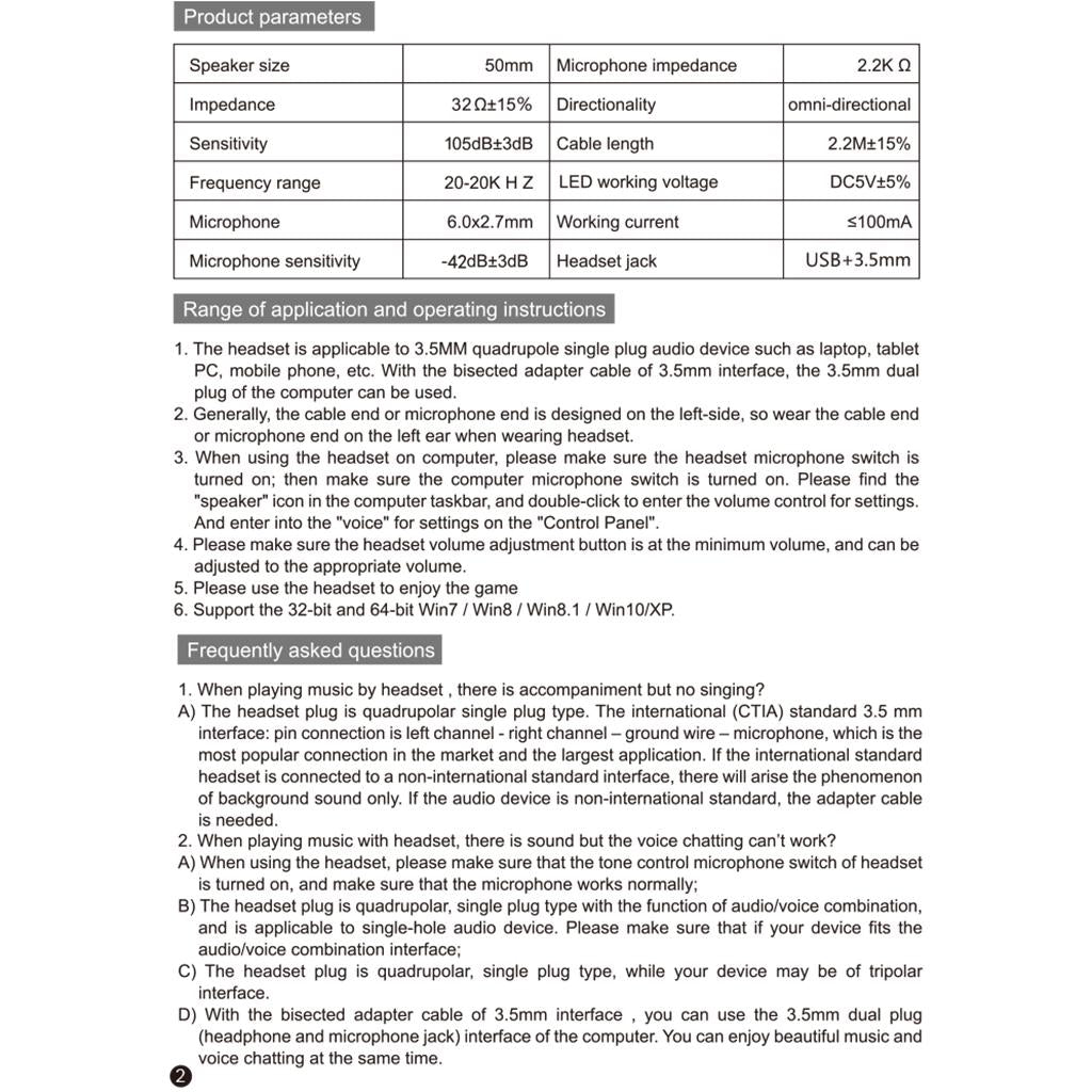 Gaming Headset Noise Canceling with 7 RGB LED Microphone for / One PS4