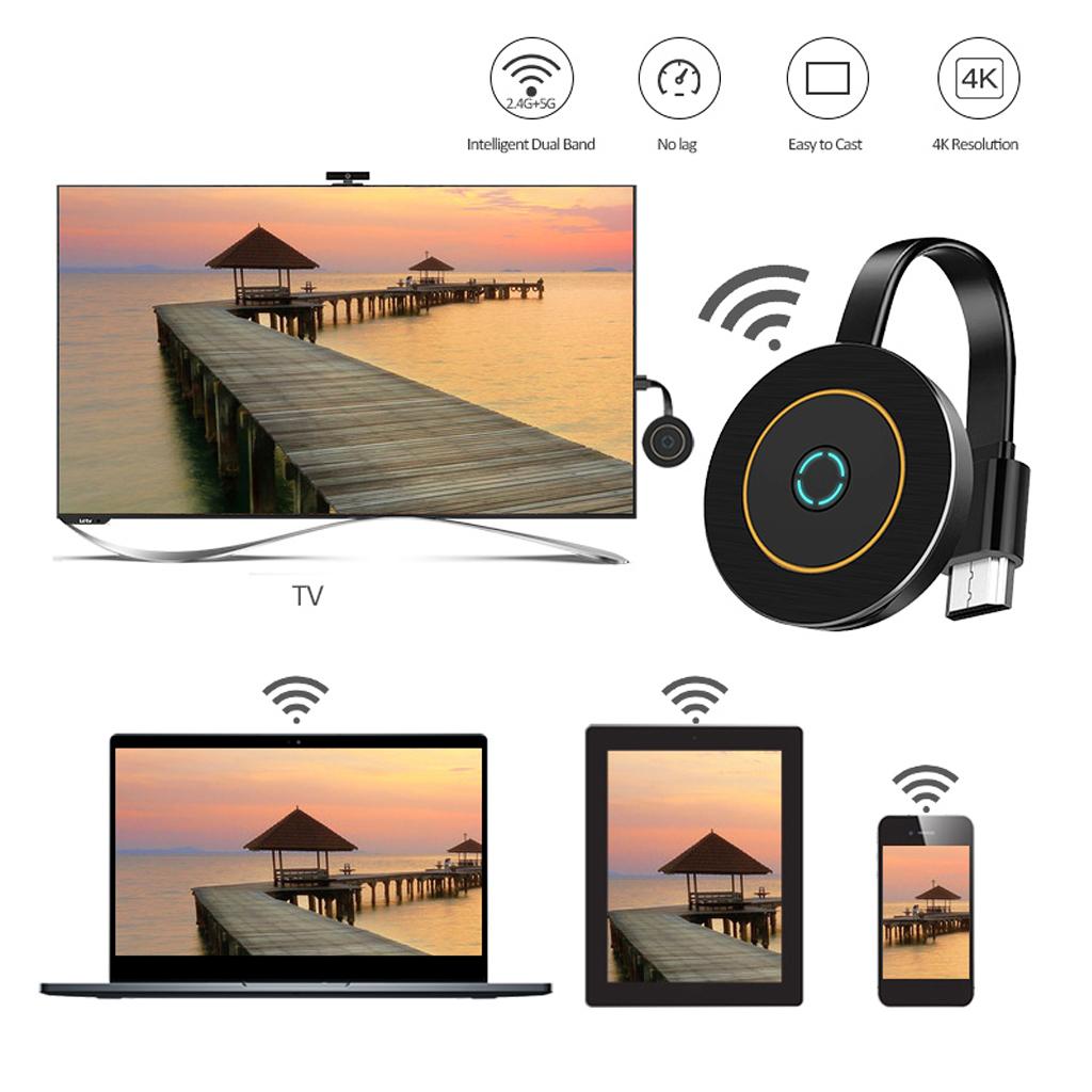 2.4GHz/5.8Ghz G10 4K HD WiFi Display Receiver HDMI Dongle for Miracast