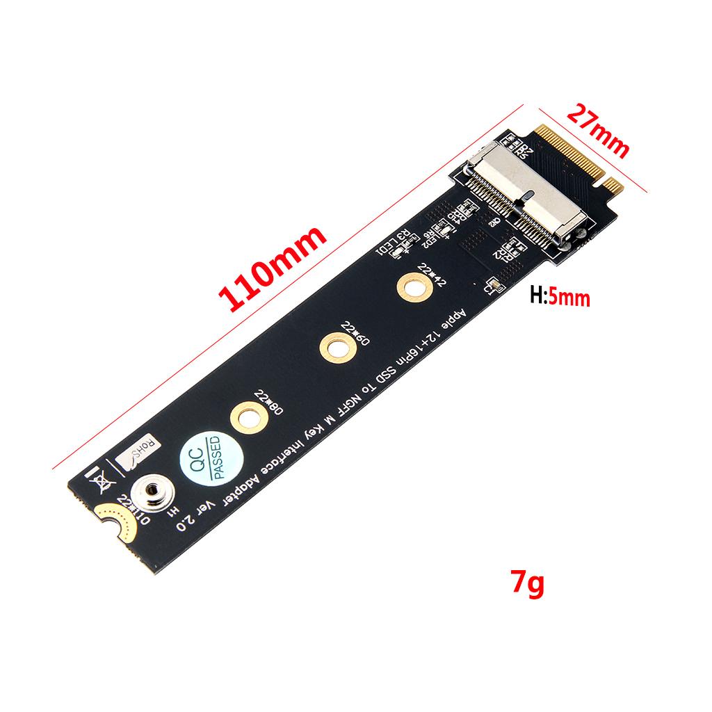 PCIe SSD to M.2 Key M Adapter Card V2.0 for MacBook Air Pro Retina 2013-17