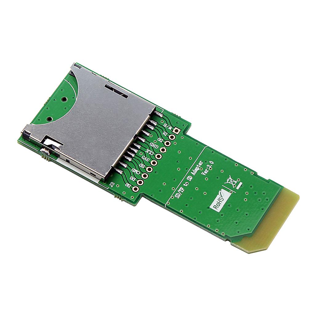 SDHC SD TF Card to SD Card Reader Slot Converter Adapter Extension Card