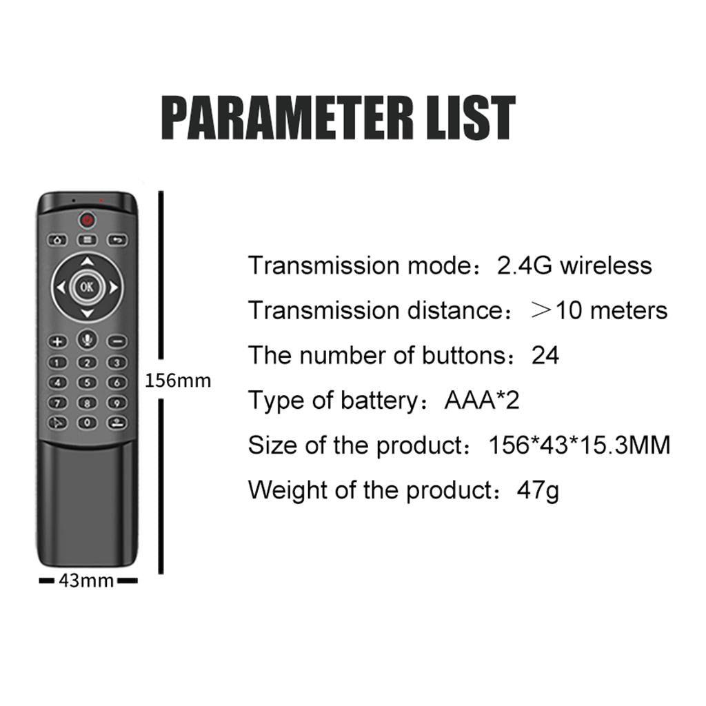 MT1 USB 2.4G Wireless Fly Mouse Keyboard For Android TV Box Computer Laptop