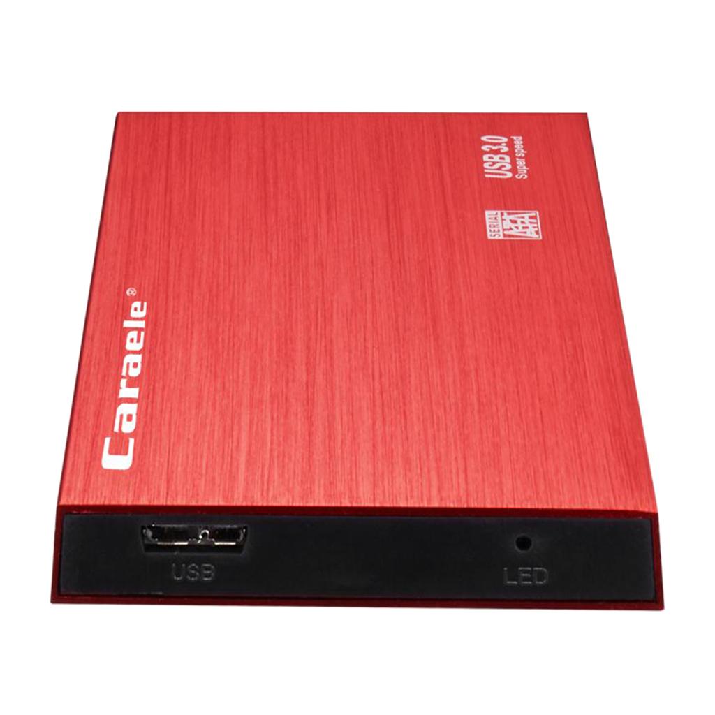 Red Ultra Slim 2.5in USB3.0 Hard Drive HDD Capacity Disk for PC Laptop 1T
