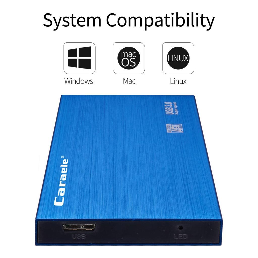 Blue High Speed USB 3.0 Mobile HDD Portable External Hard Disk Driver 1T