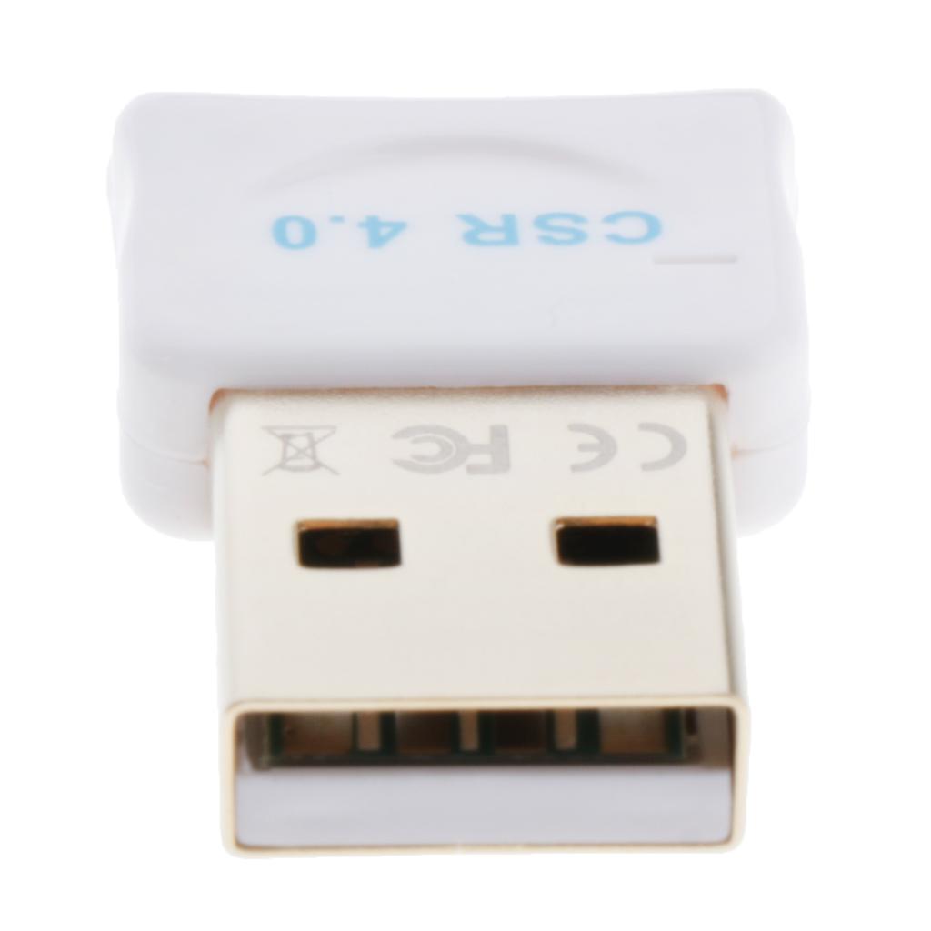 Bluetooth CSR 4.0 Dongle Adapter USB Bluetooth Receiver for Desktop Laptop