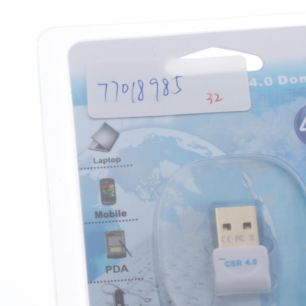 Bluetooth CSR 4.0 Dongle Adapter USB Bluetooth Receiver for Desktop Laptop